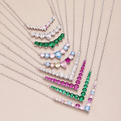 [Rose Jewellery]Dazzling Rainbow Necklace