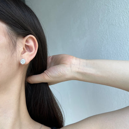 [Rose Jewellery]Delicate Radiant Oval Cut Daily Earrings