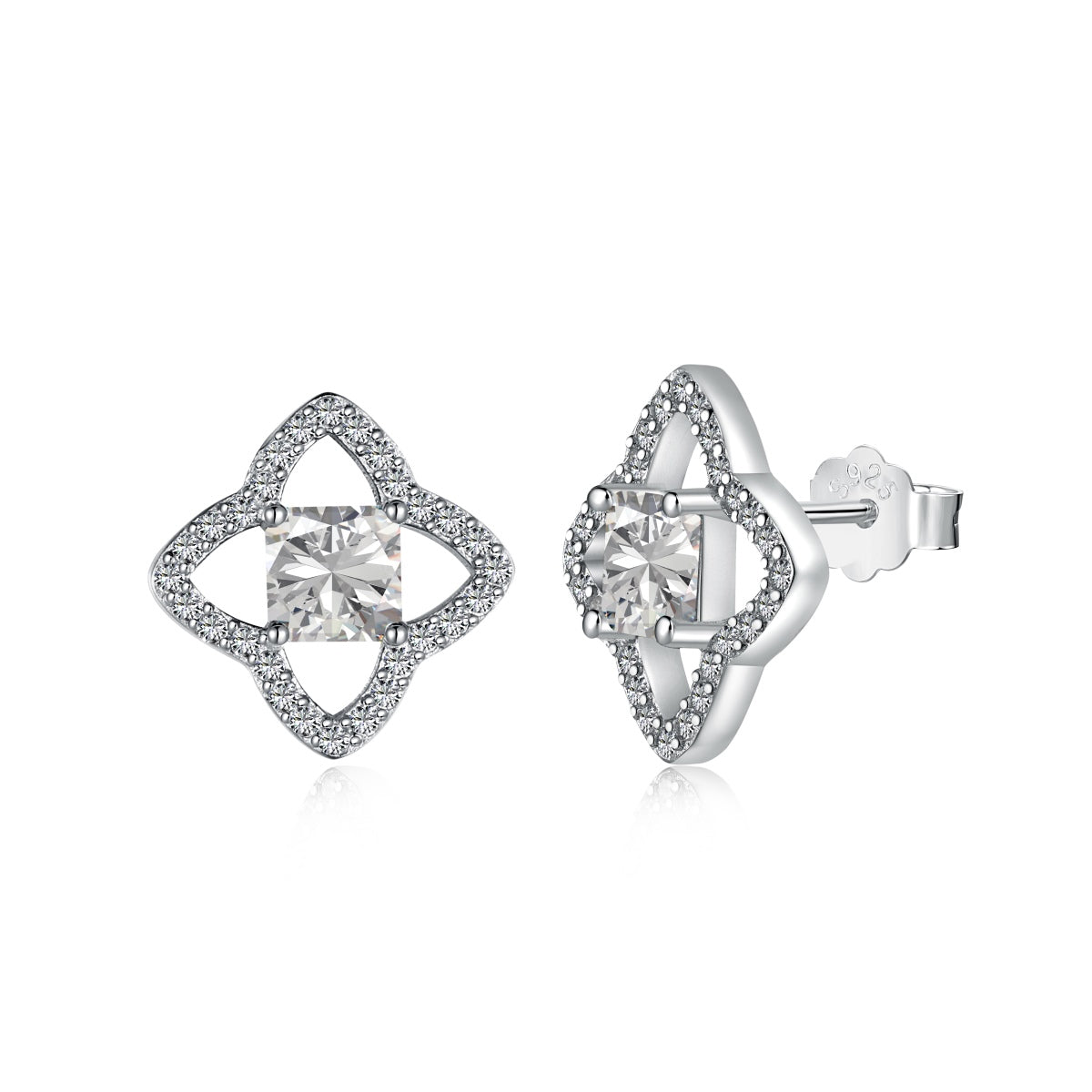 [Rose Jewellery]Elegant Star Shape Princess Cut Daily Earrings