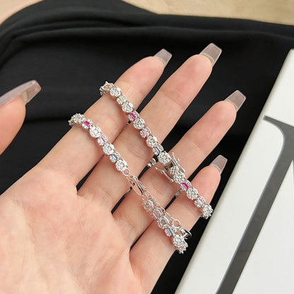 [Rose Jewellery]Dazzling Radiant Multi Cut Daily Bracelet