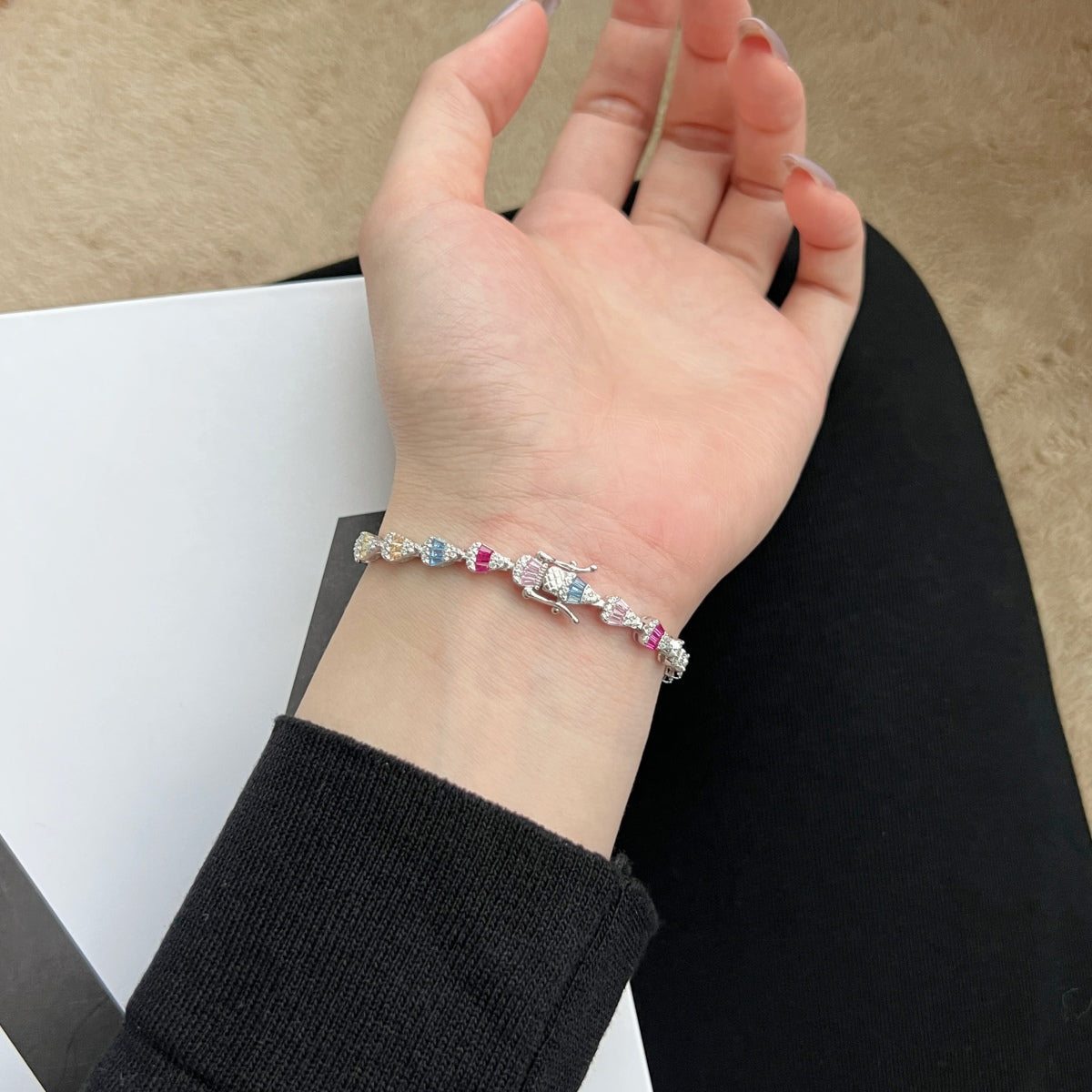 [Rose Jewellery]Radiant Water Drop Shape Daily Bracelet