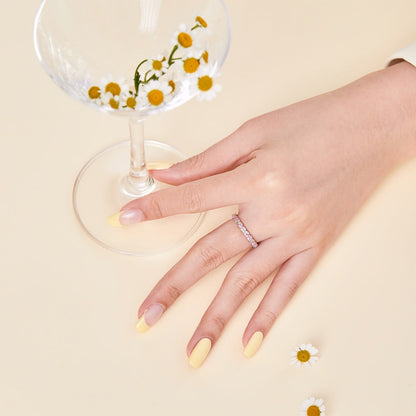 [Rose Jewellery]Dainty Ebullient Round Cut Daily Ring