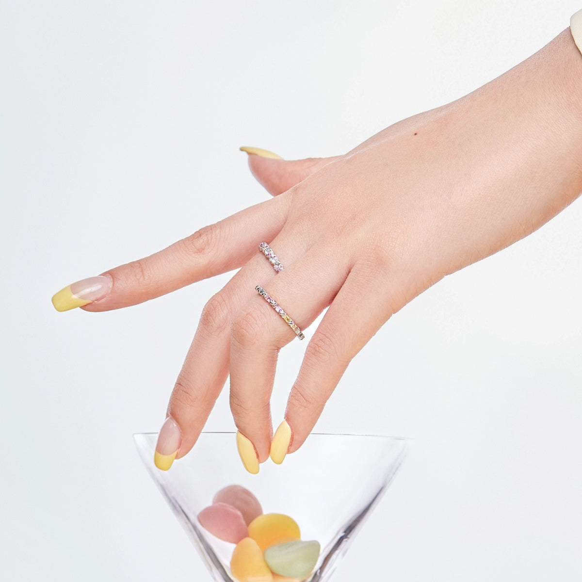 [Rose Jewellery]Dainty Ebullient Round Cut Daily Ring