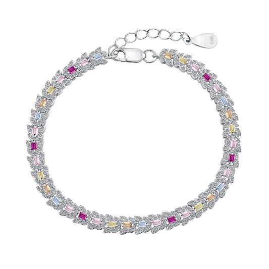 [Rose Jewellery]Delicate Colorful Multi Cut Daily Bracelet