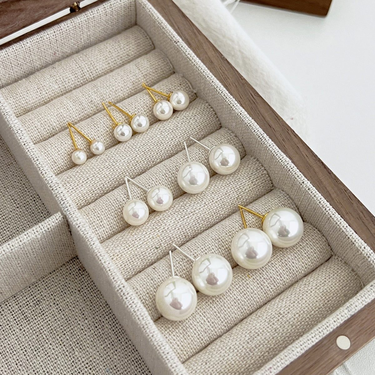 [Rose Jewellery]Delicate Pearl Earrings