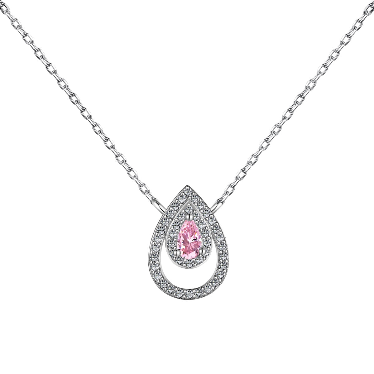 [Rose Jewellery]Sparkling Pear Cut Necklace