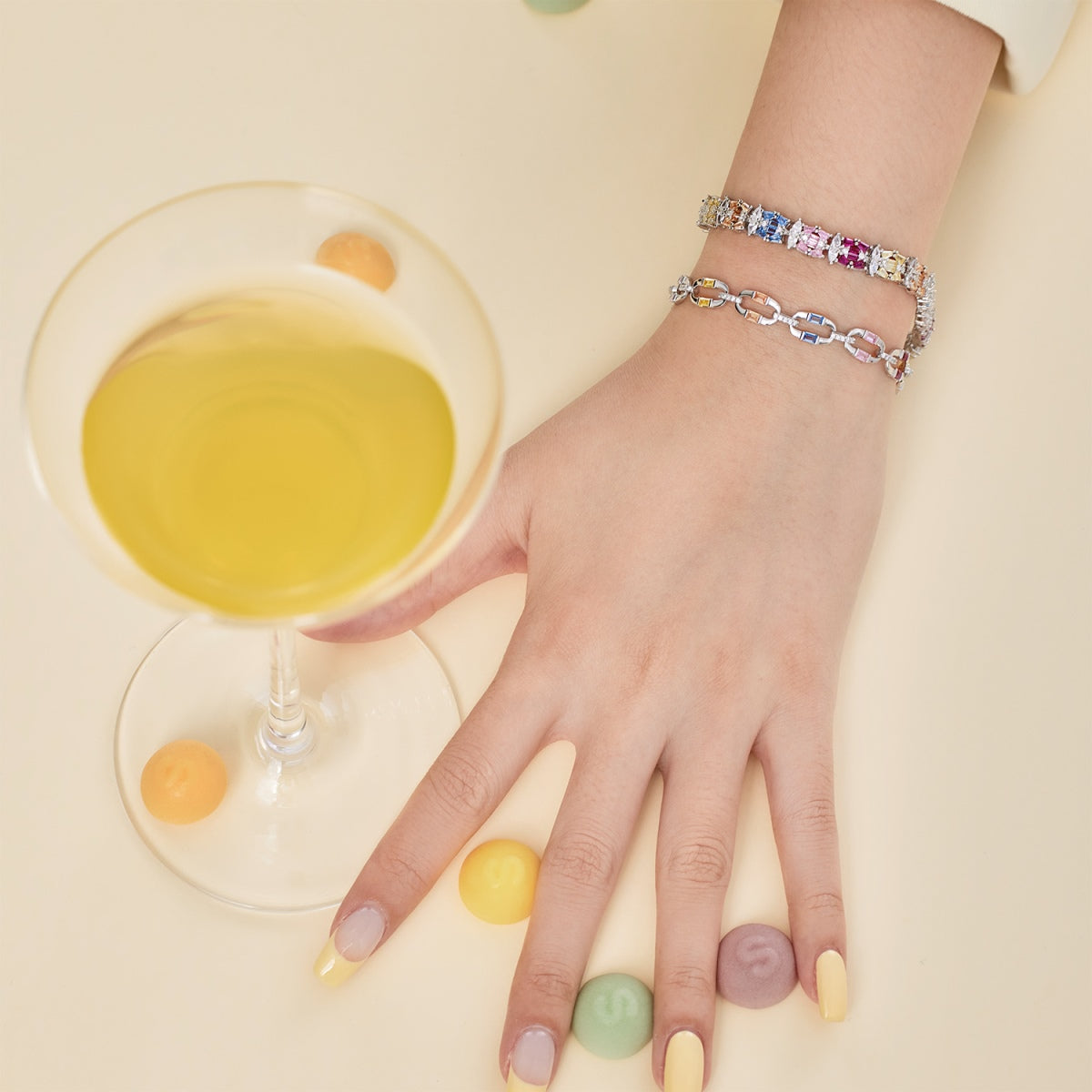 [Rose Jewellery]Dazzling Colorful Daily Bracelet