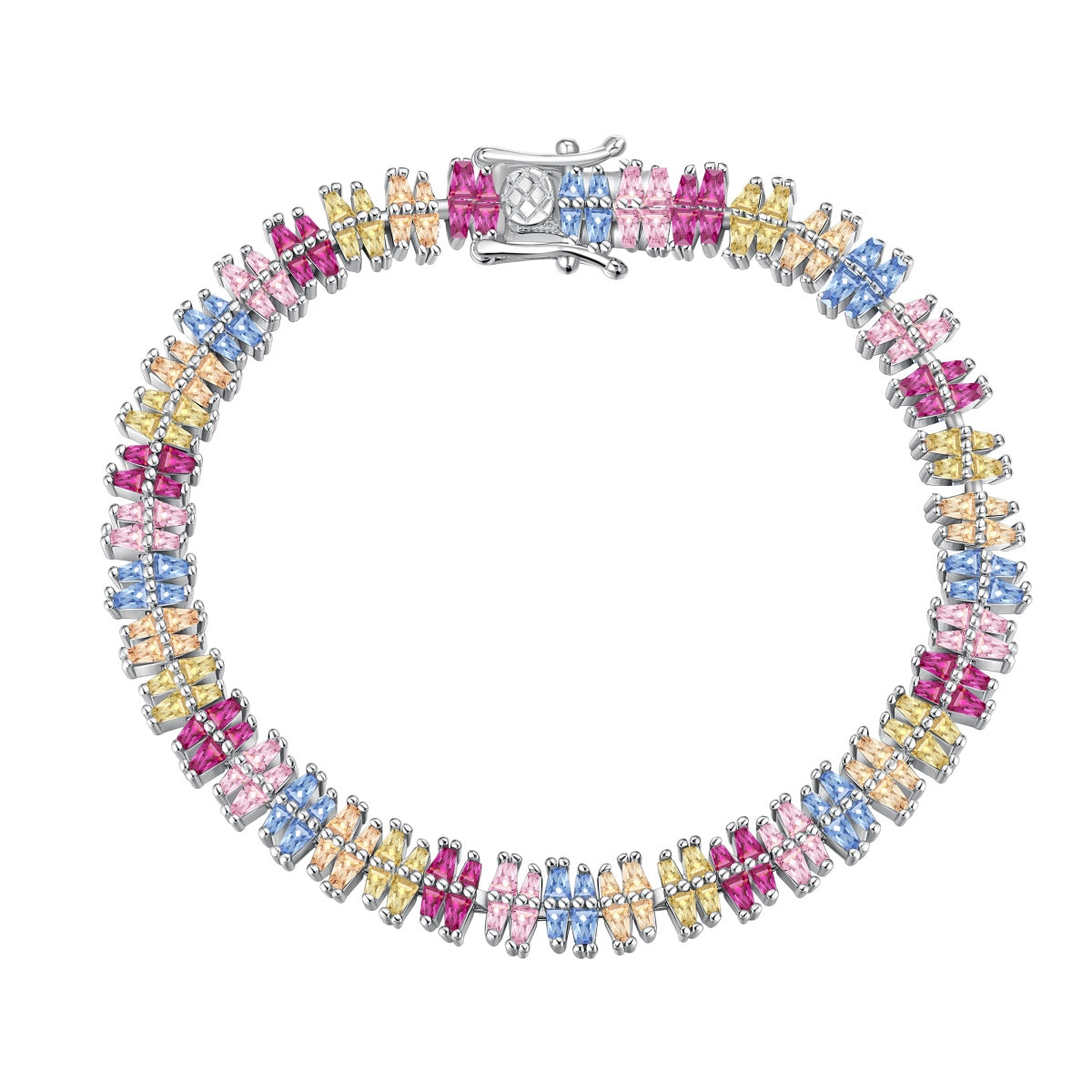 [Rose Jewellery]Sparkling Exquisite Multi Cut Party Bracelet