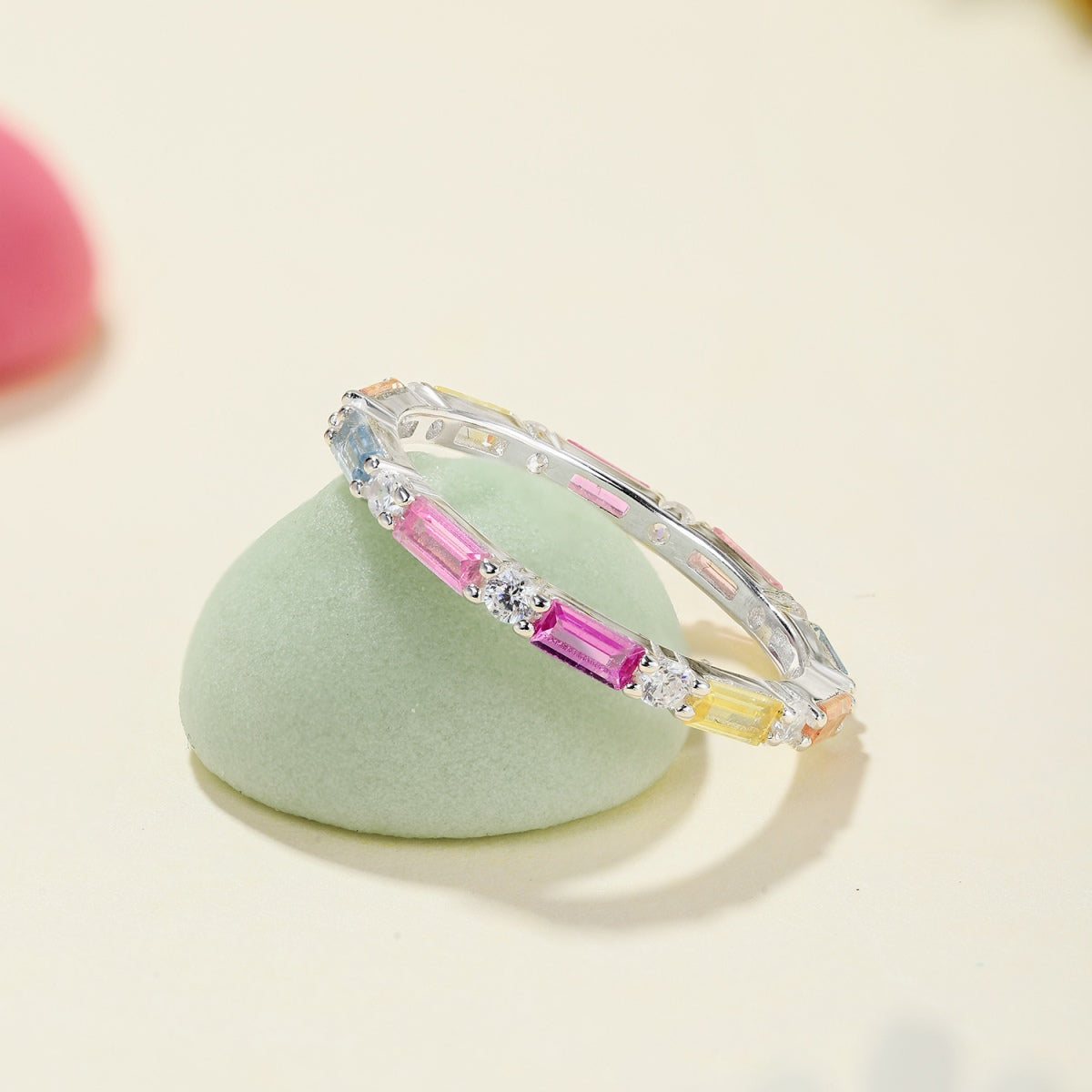 [Rose Jewellery]Lively In Shades Elegant Radiant Cut Daily Ring