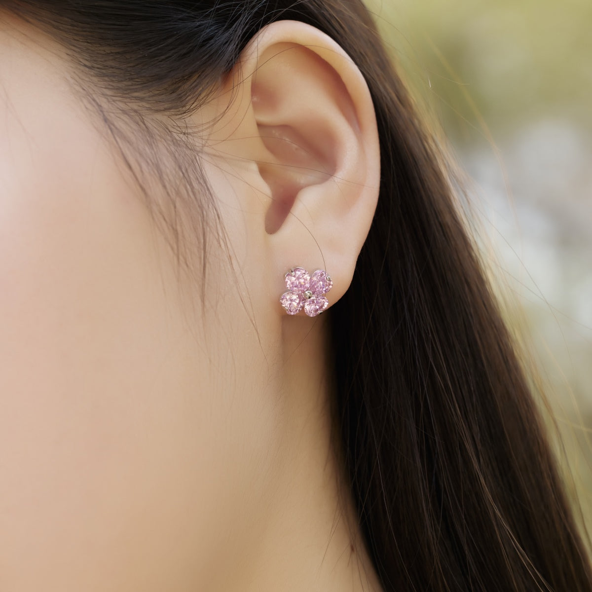 [Rose Jewellery]Four-Leaf Clover Ball Earrings