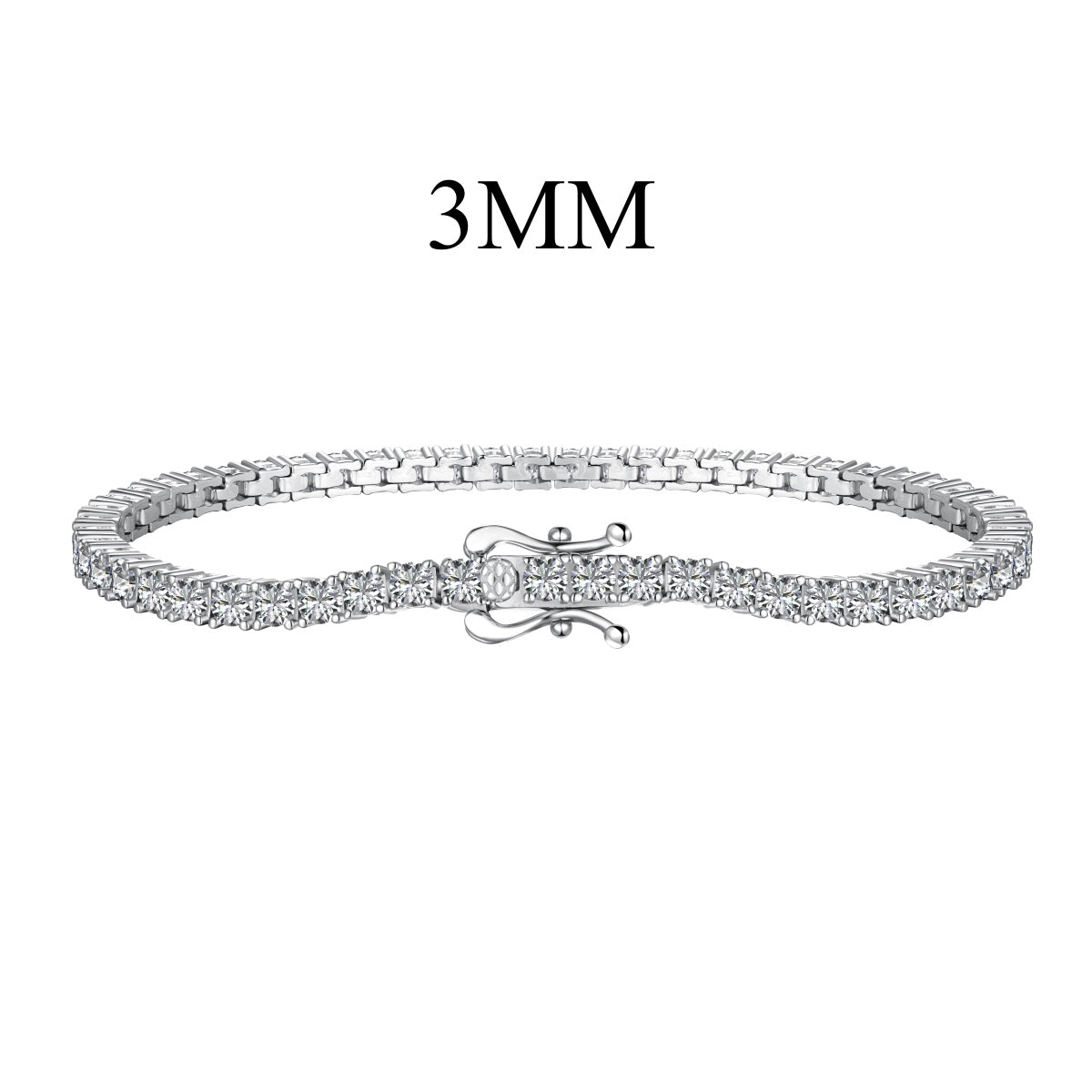 [Rose Jewellery]Dainty Charming Round Cut Tennis Bracelet