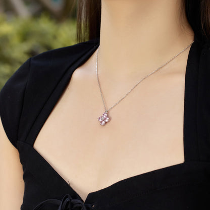 [Rose Jewellery]Four-Leaf Clover And Eight-Pointed Star Necklace