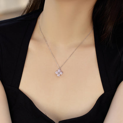 [Rose Jewellery]Four-Leaf Clover And Eight-Pointed Star Necklace