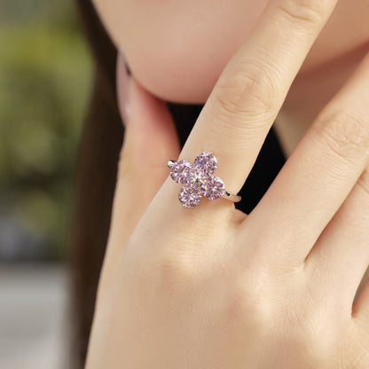 [Rose Jewellery]Four-Leaf Clover Eight-Pointed Star Ring