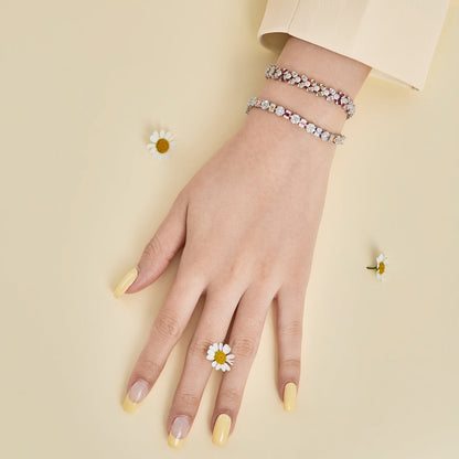 [Rose Jewellery]Dainty Exquisite Flower Shape Daily Bracelet