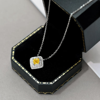 [Rose Jewellery]Sparkling Asscher Cut Necklace