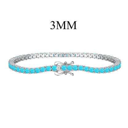 [Rose Jewellery]Dainty Charming Round Cut Tennis Bracelet