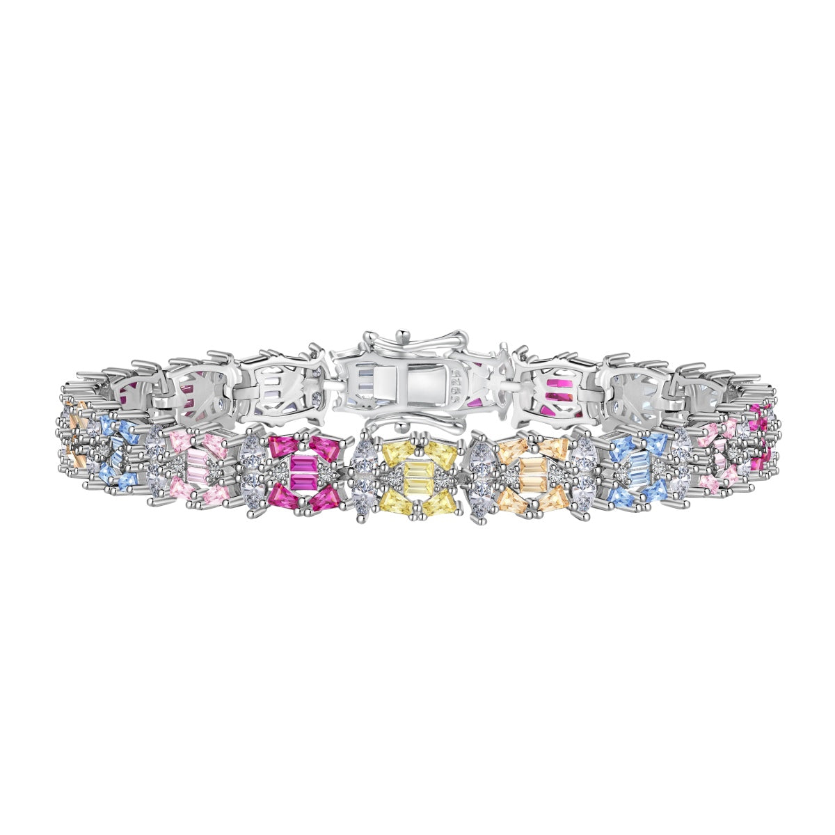 [Rose Jewellery]Delicate Colorful Multi Cut Party Bracelet