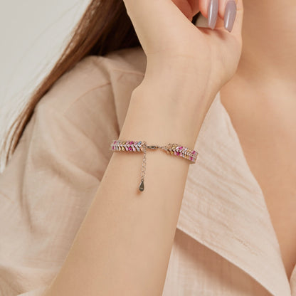 [Rose Jewellery]Dainty Radiant Emerald Cut Daily Bracelet