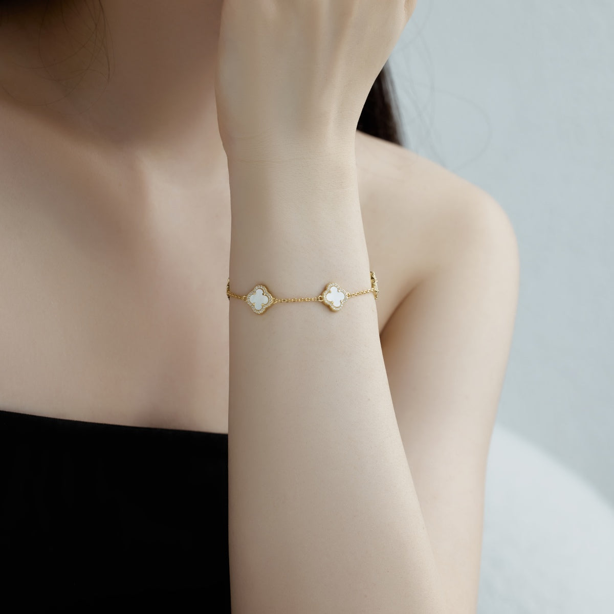 [Rose Jewellery]Four-Leaf Clover Exquisite Bracelet