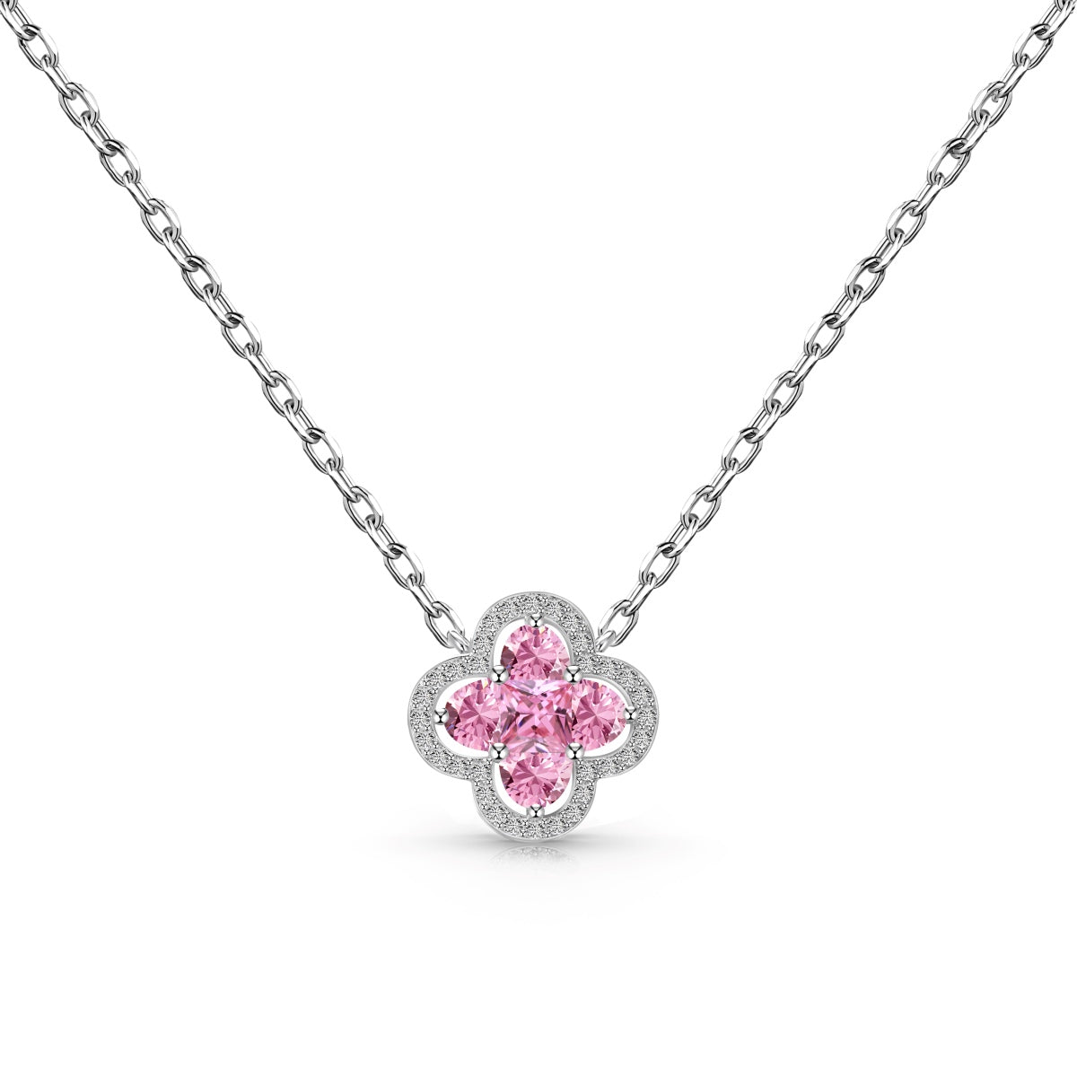 [Rose Jewellery]Spliced Lucky Four-Leaf Clover Versatile Necklace