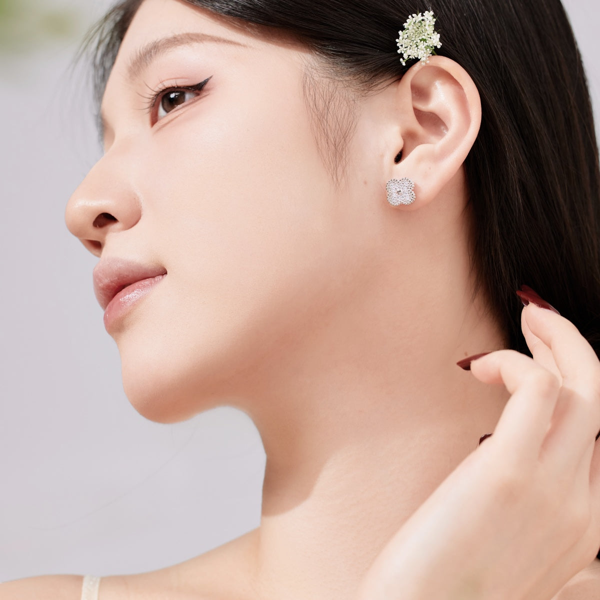 [Rose Jewellery]Four Leaf Clover Fashion Earrings