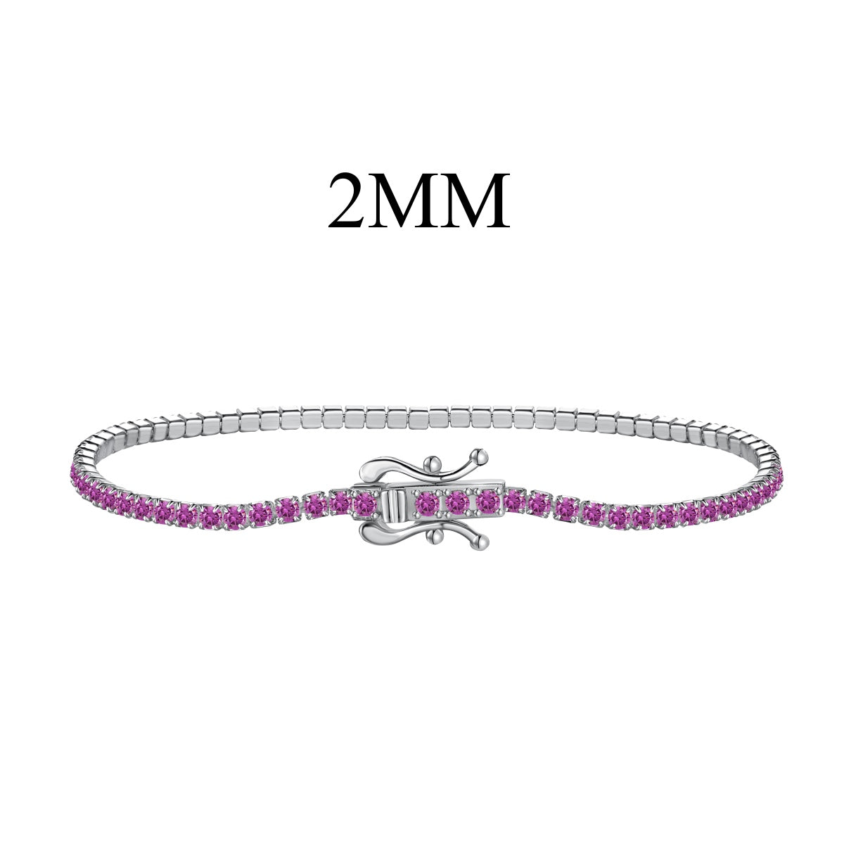 [Rose Jewellery]Radiant Colorful Round Cut Party Bracelet