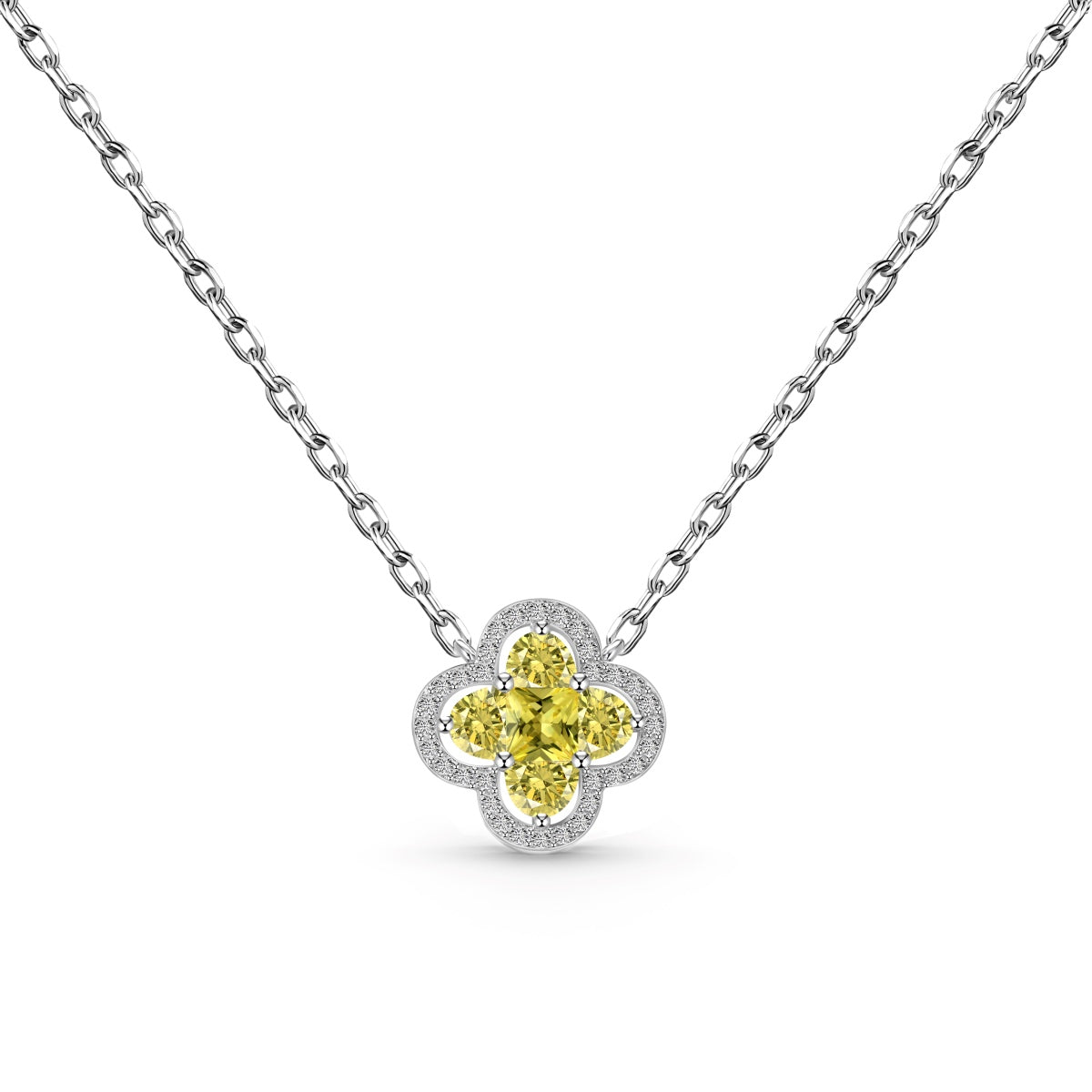 [Rose Jewellery]Spliced Lucky Four-Leaf Clover Versatile Necklace