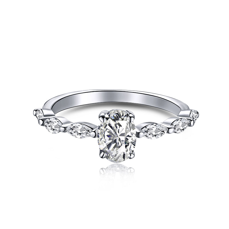 [Rose Jewellery]0.75 Carat Luxurious Vibrant Elongated Cushion Cut Daily Ring