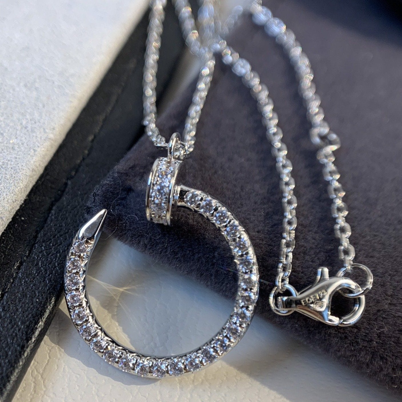 [Rose Jewellery]JUSTE NECKLACE SILVER DIAMONDS