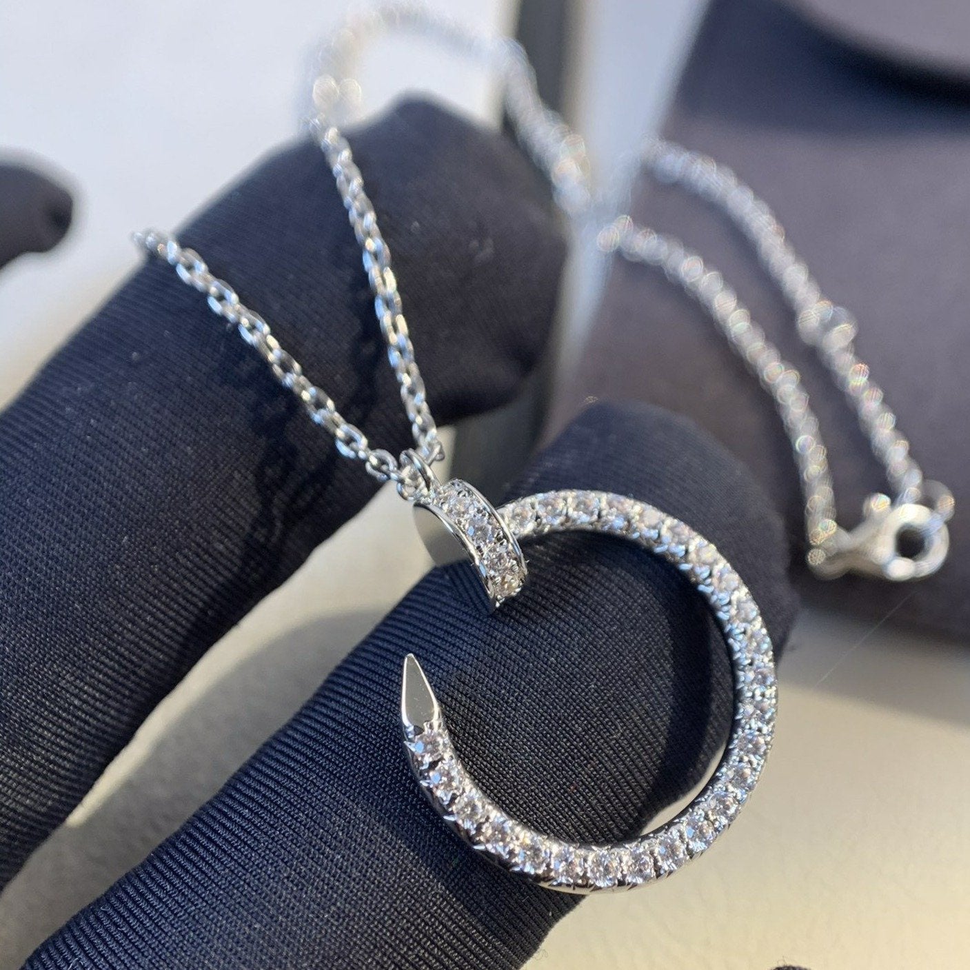 [Rose Jewellery]JUSTE NECKLACE SILVER DIAMONDS