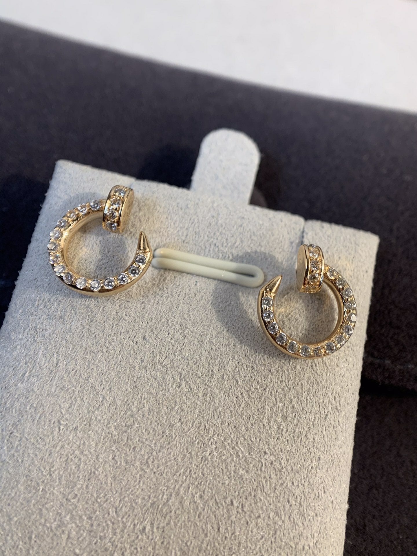 [Rose Jewellery]JUSTE EARRINGS GOLD DIAMONDS