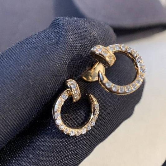 [Rose Jewellery]JUSTE EARRINGS GOLD DIAMONDS