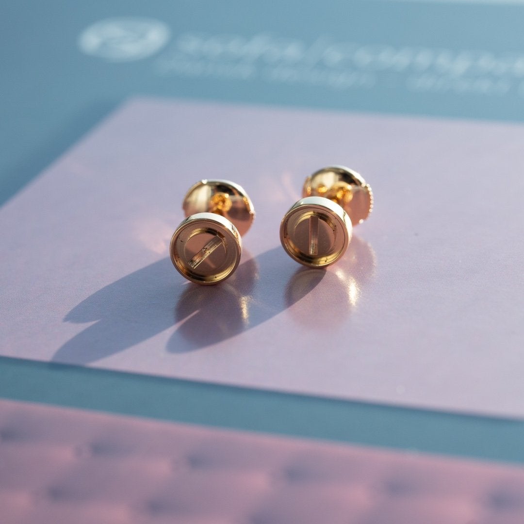 [Rose Jewellery]LOVE EARRINGS PINK GOLD 10MM