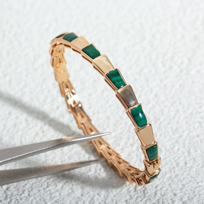 [Rose Jewellery]SERPENTI BRACELET PINK GOLD MALACHITE