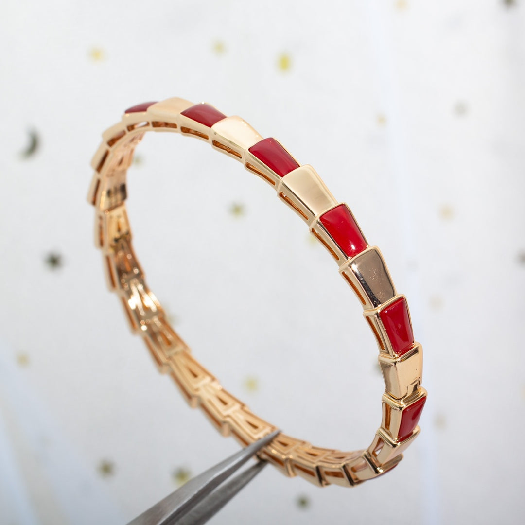 [Rose Jewellery]SERPENTI BRACELET PINK GOLD RUBELLITE