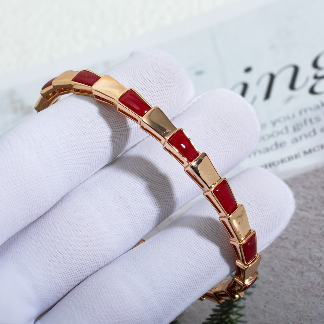 [Rose Jewellery]SERPENTI BRACELET PINK GOLD RUBELLITE