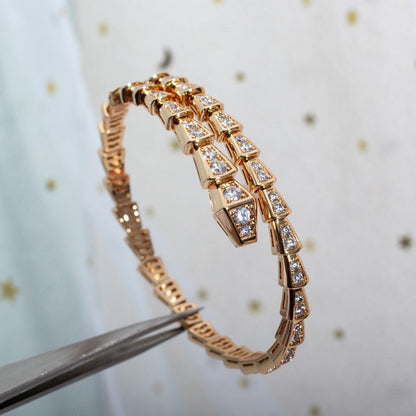 [Rose Jewellery]SERPENTI BRACELET 6.8MM PINK GOLD DIAMOND