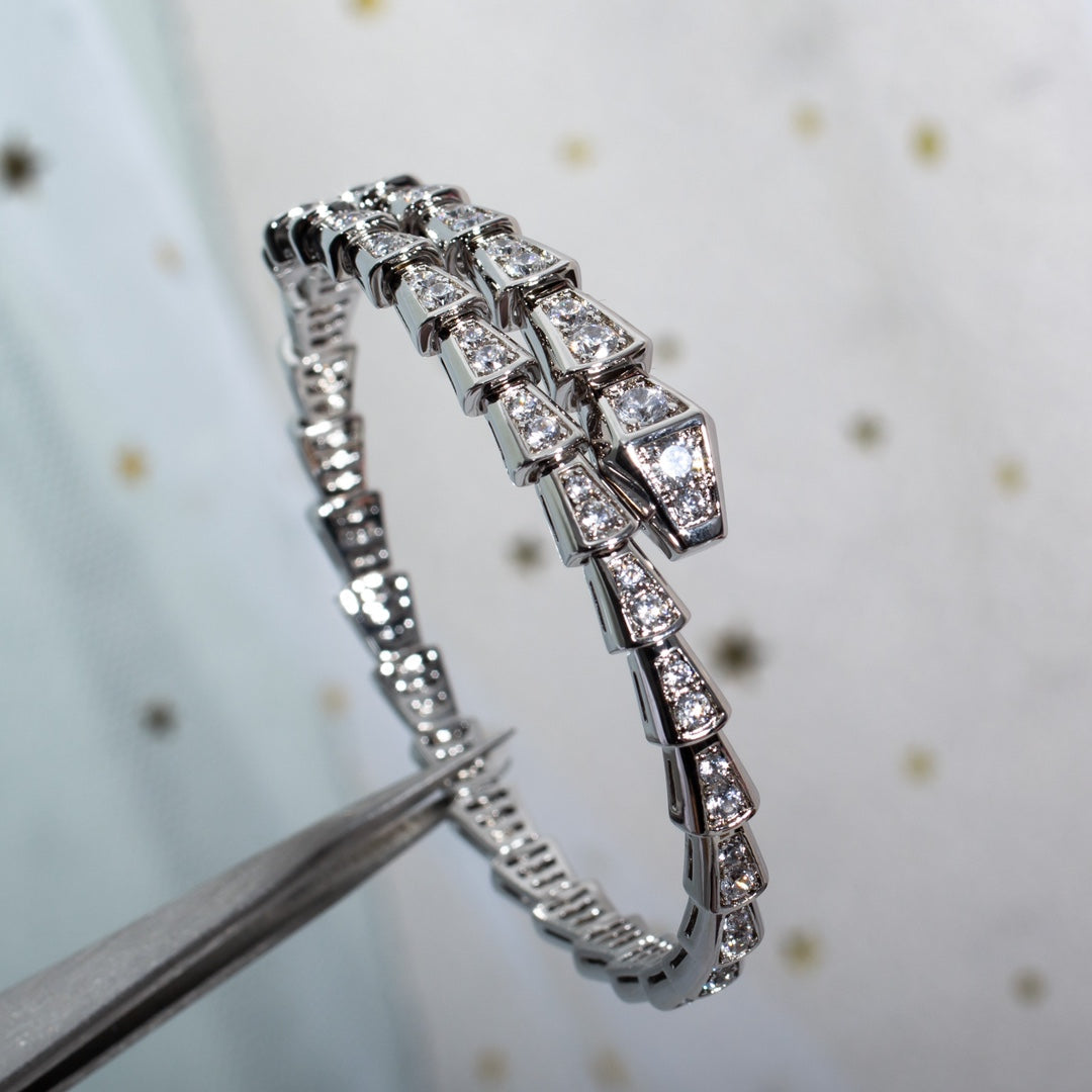 [Rose Jewellery]SERPENTI BRACELET 6MM SILVER DIAMOND