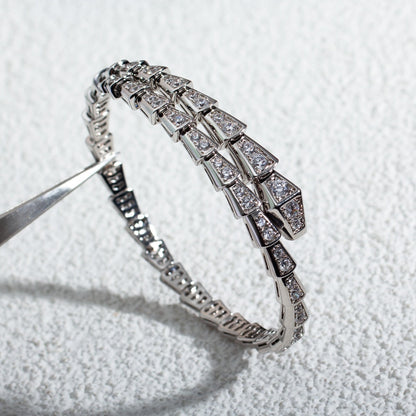 [Rose Jewellery]SERPENTI BRACELET 6MM SILVER DIAMOND