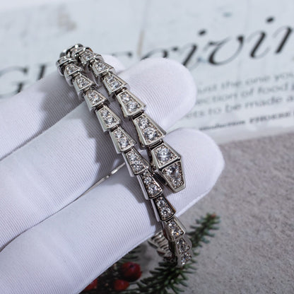 [Rose Jewellery]SERPENTI BRACELET 6MM SILVER DIAMOND