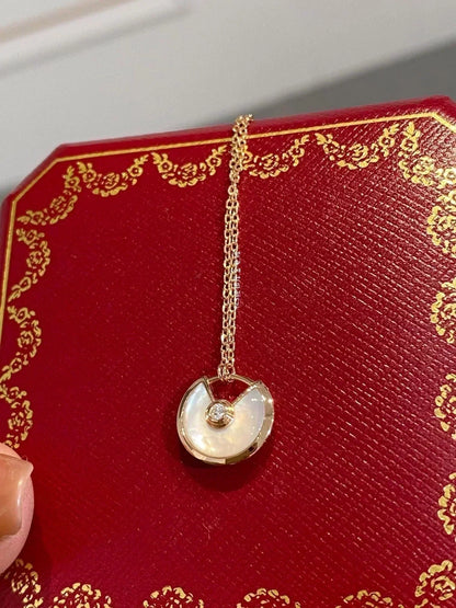 [Rose Jewellery]AMULETTE ROSE GOLD MOP NECKLACE