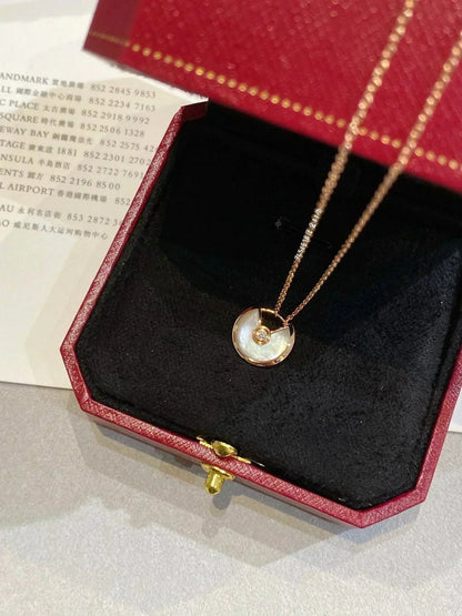 [Rose Jewellery]AMULETTE ROSE GOLD MOP NECKLACE