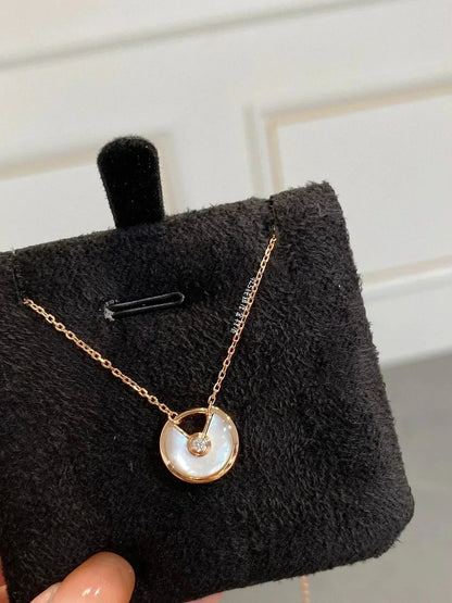 [Rose Jewellery]AMULETTE ROSE GOLD MOP NECKLACE