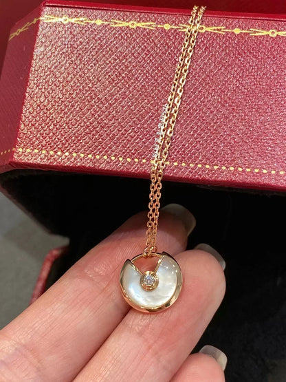 [Rose Jewellery]AMULETTE ROSE GOLD MOP NECKLACE