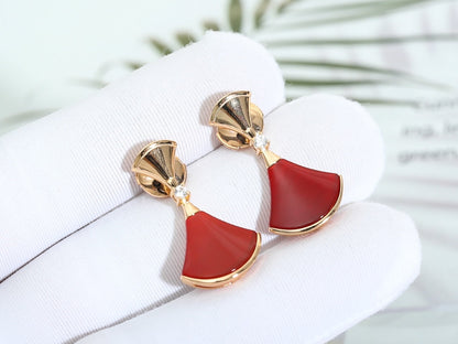 [Rose Jewellery]DREAM Carnelian PINK GOLD EARRINGS