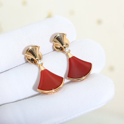 [Rose Jewellery]DREAM Carnelian PINK GOLD EARRINGS