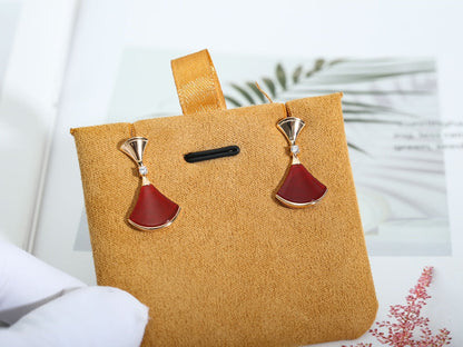 [Rose Jewellery]DREAM Carnelian PINK GOLD EARRINGS