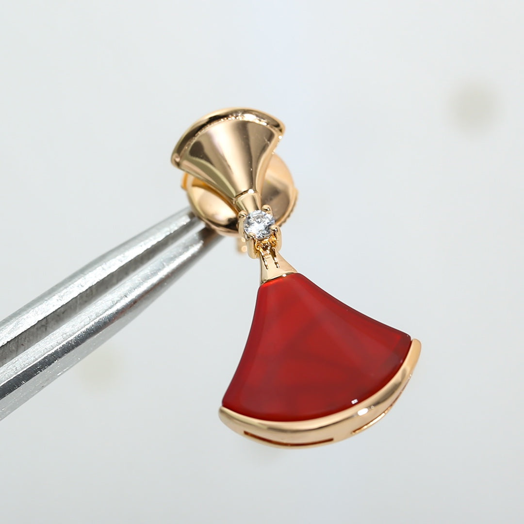 [Rose Jewellery]DREAM Carnelian PINK GOLD EARRINGS