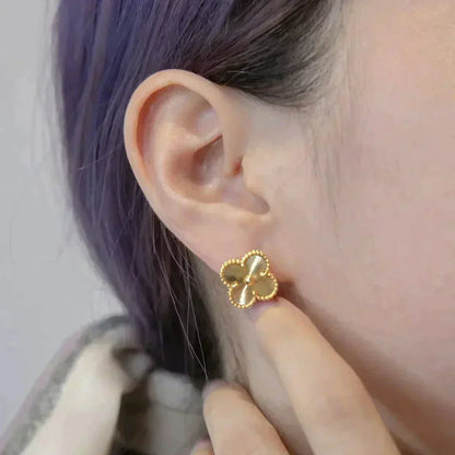 [Rose Jewellery]CLOVER MEDIUM 1 MOTIFS LASER EARRINGS